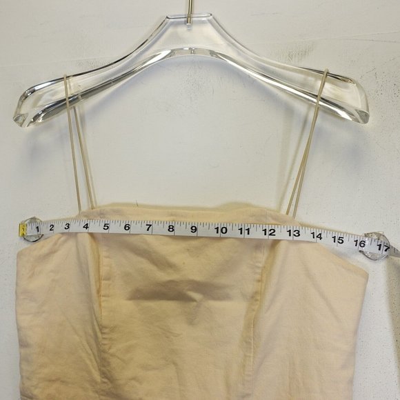 Urban Outfitters Dress Womens 6 Small Beige Mini Slip Stretch Cami Summer Beach - Picture 5 of 9